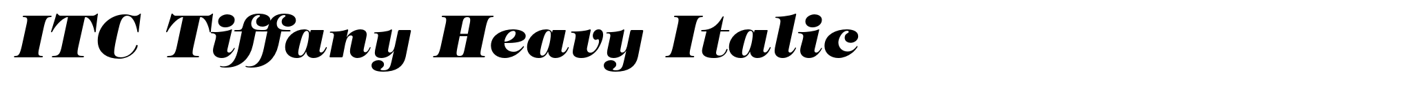 ITC Tiffany Heavy Italic image